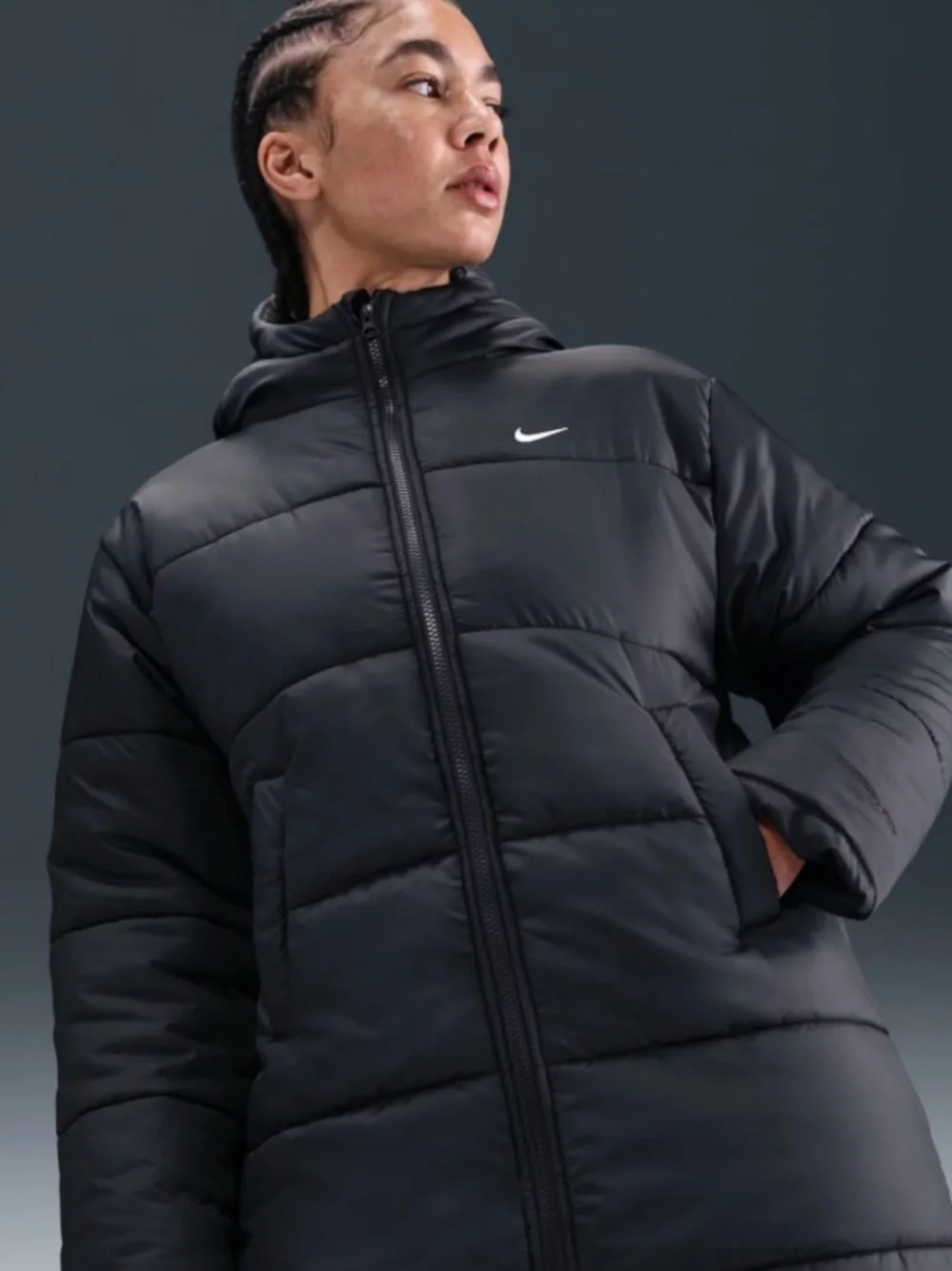 Nike Sportswear Therma Fit Long Hooded Puffer Jacket Loose Parka HV4912-010